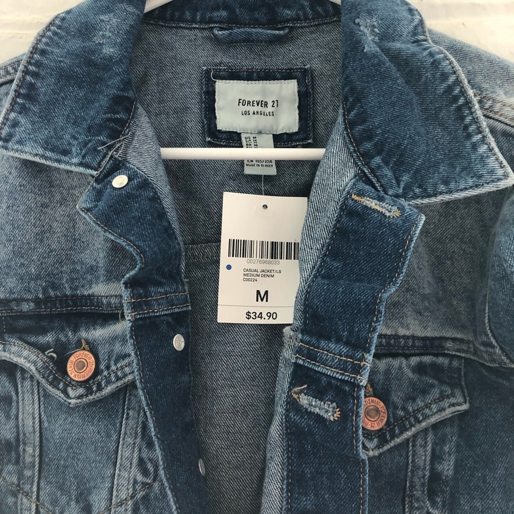 Distressed Denim Jacket - Picture 6 of 8